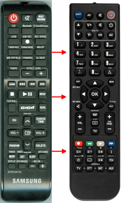 Replacement remote for Samsung AH59-02613A MX-HS7000 MX-HS8500 MX-HS9000