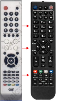 Replacement remote control for Sansui FHD3210