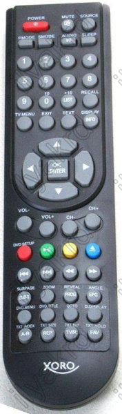 Replacement remote control for Xoro HTC1926D