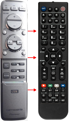 Replacement remote for Pioneer CXB7434, DEX-P9