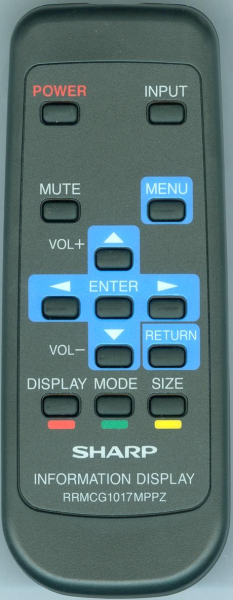 Replacement remote control for Sharp PN-Y436
