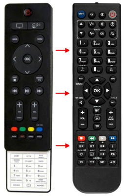 Replacement remote control for Ikea 46U4010ZJE