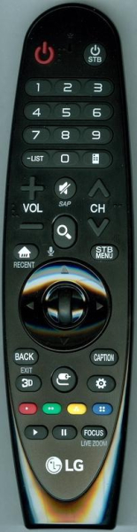 Replacement remote control for LG AN-MR600
