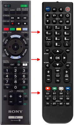 Control remoto de sustitución para Sony RM-ED004LCD