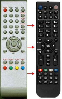 Replacement remote control for Maxell HOF08F006GPD6