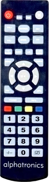 Replacement remote control for Alphatronics M17EW