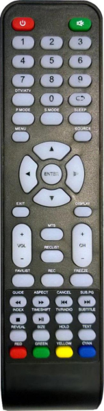 Replacement remote control for Telefunken TF-LED40S28T2