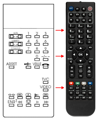 Replacement remote control for Philips 14A1724