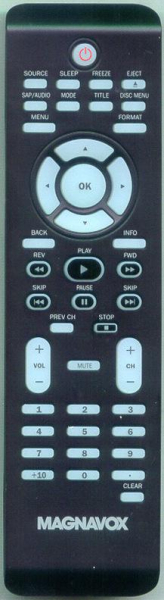 Replacement remote for Magnavox 37MD350B, 32MD301BF7, 19MD350BF7