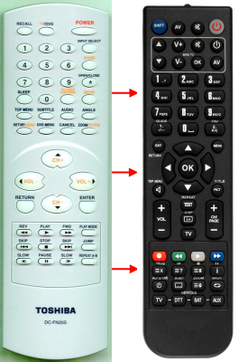 Télécommande de remplacement pour Toshiba MD13M1 MD20FL MD20FL1