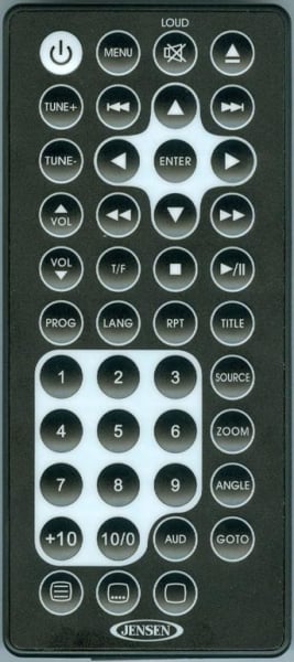 Replacement remote control for Jensen JWM40