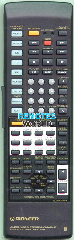 Replacement remote for Pioneer VSXD602S, VSX9900S3, CUVSX048, VSX95
