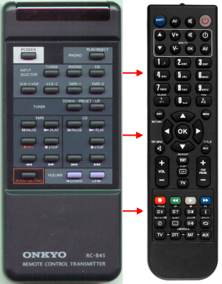 Replacement remote for Onkyo RC-82S