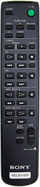 Replacement remote for Sony 141829511, STRDE135, RMU204
