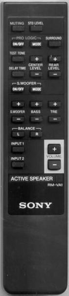 Replacement remote for Sony 146775311, SAVA1, RMVA1