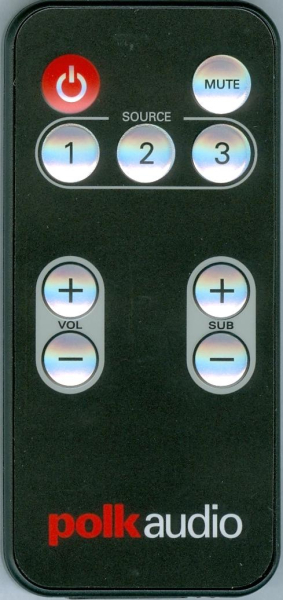 Replacement remote for Polk SURROUNDBAR 6000IHT, RE13051, IHT4000
