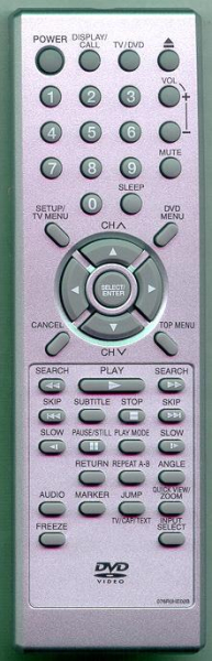 Replacement remote for Sansui HDLCDVD190A