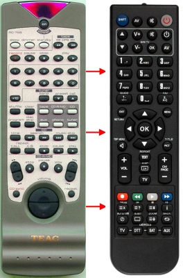 Replacement remote for Teac/teak PDH570, AH500, KARTAGH300EUR, AGH300