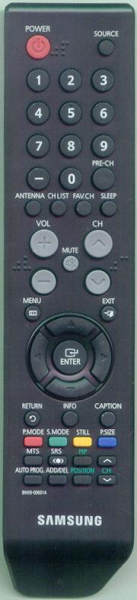 Replacement remote for Samsung LNT405HA, HPT5034, LNT2332H, LNT4642HX