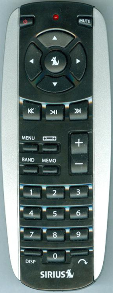 Replacement remote for SIRIUS STARMATE 8, T035RST8, SST8V1