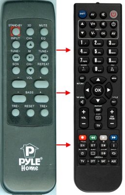 Replacement remote for Pyle PSBV200BT