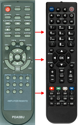 Replacement remote for Pyle PDA5BU