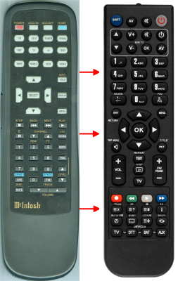 Télécommande de remplacement pour Mcintosh 12104400, C41, 12106000, MX134, MHT200