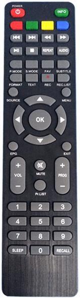 Replacement remote control for Audiosonic TD2401