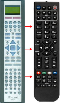 Replacement remote for Sherwood RNC-300, R865