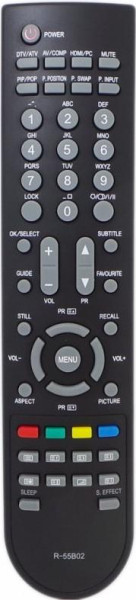 Replacement remote control for Palsonic R-55B02