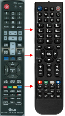 Replacement remote for LG AKB73775604, BH9230BW, BH9430PW, BH9431PW