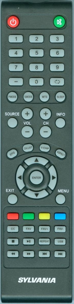 Replacement remote for Rca 14B, RLDED5098-UHD, RTU4002