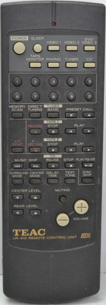 Replacement remote for Teac/teak CARTAGV8500, AGV8525, UR410S