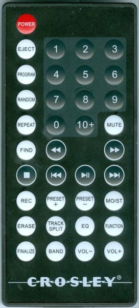 Replacement remote for Crosley CR247