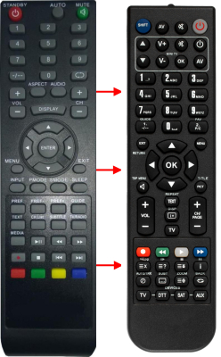 Replacement remote control for I-joy WJF8703