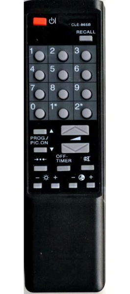 Replacement remote control for Zem ZM5014