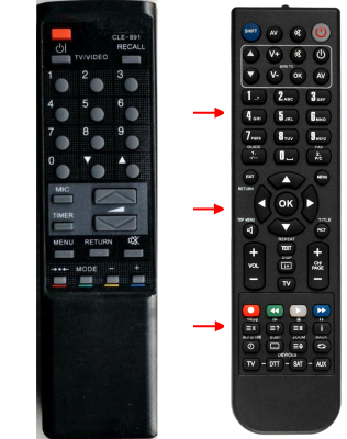 Replacement remote control for Spectra CE5421