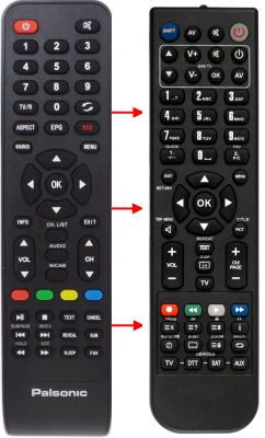 Replacement remote control for Palsonic RC-806