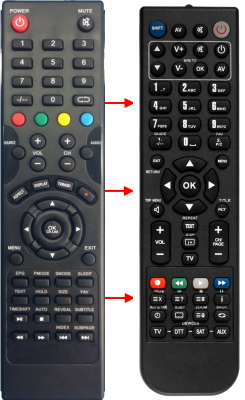 Replacement remote control for Continental Edison CELED3269B7