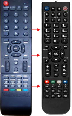 Replacement remote control for Scott TVX220(2VERS.)
