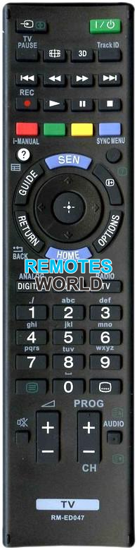 Replacement remote control for Sony KDL-40EX500