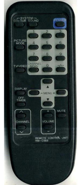 Replacement remote control for JVC LT22DK2BU