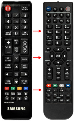 Replacement remote for Samsung UN55KU6300F UN60KU6300F UN65KU6500F UN40K6250AF