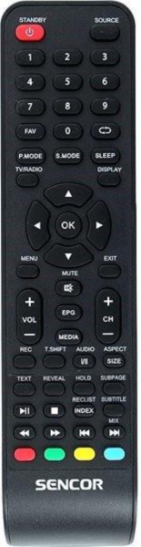 Replacement remote control for Nevir NVR7409-32HDN