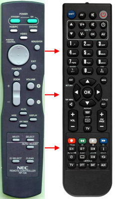 Replacement remote control for Pioneer AXD1498