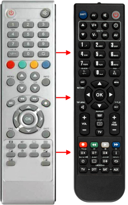 Replacement remote control for Antik-technology AWS2651
