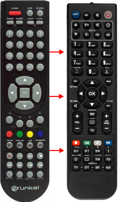 Replacement remote control for Grunkel L28-3NHDTV