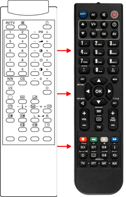 Replacement remote control for Samsung 32W6HA-2