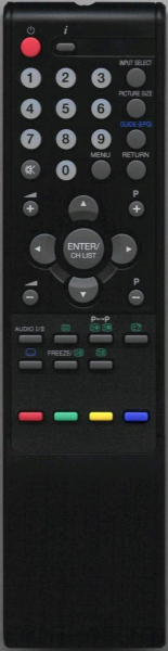 Replacement remote control for JVC RM-C1223LCD