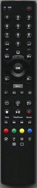 Replacement remote control for Salora 14MF51VT